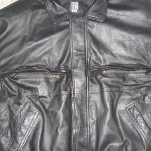 Greg Bell Black Leather Coat - Picture 12 of 13